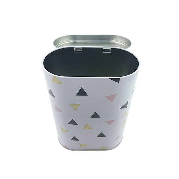 Hot sale metal big tall tin box colored tin box for cookies or candy